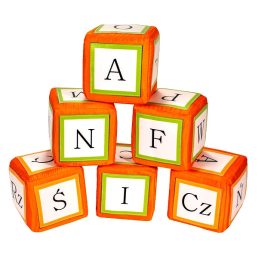 Kostki literki- Produkt można dezynfekować