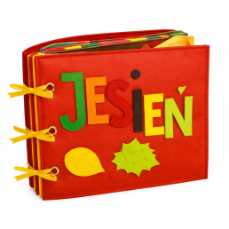 Książka sensoryczna - manipulacyjna Jesień