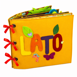 Książka sensoryczna - manipulacyjna Lato