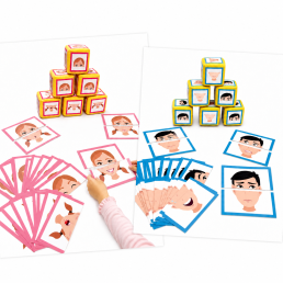 Układanka emocji – miękkie kostki i karty do rozpoznawania emocji