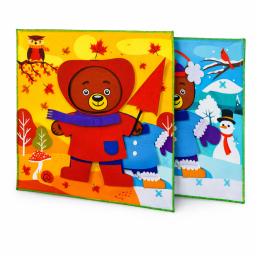 Misiowe pory roku - dwie układanki - Jesień/Zima